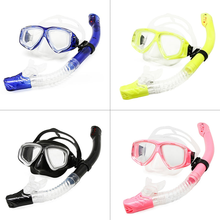 Enzodate Unisex Full Rim Polycarbonate Myopic Snorkel Goggles Goggles Enzodate