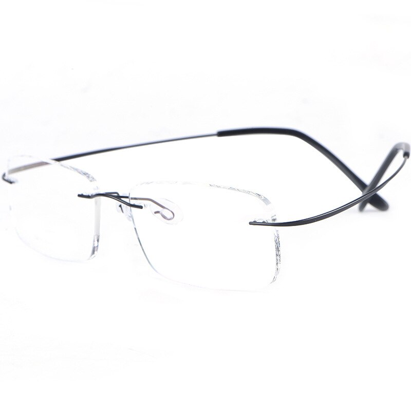 Yimaruili Unisex Rimless TR 90 Resin β Titanium Frame Eyeglasses Rimless Yimaruili Eyeglasses