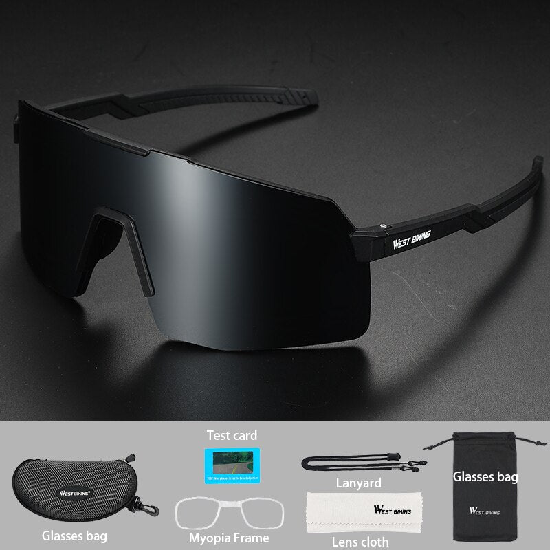 West Biking Unisex Full Rim Acetate Polarized Sport Sunglasses YP0703135 Sunglasses West Biking