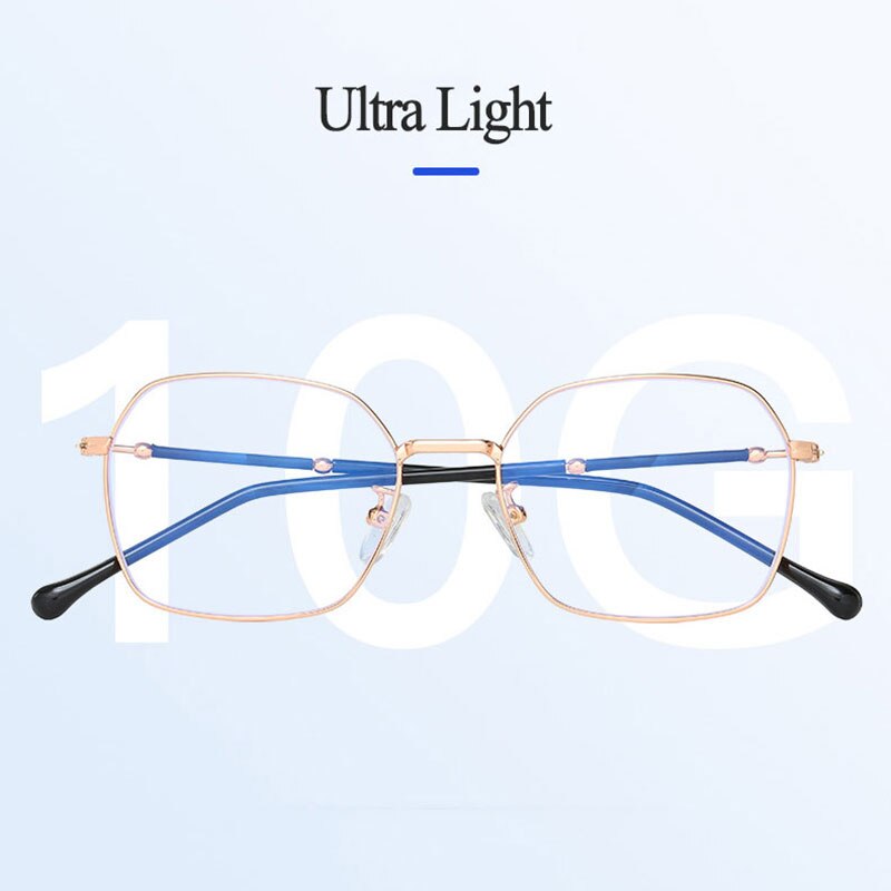 Hotony Unisex Full Rim Square Alloy Eyeglasses  Zy1917 Full Rim Hotony