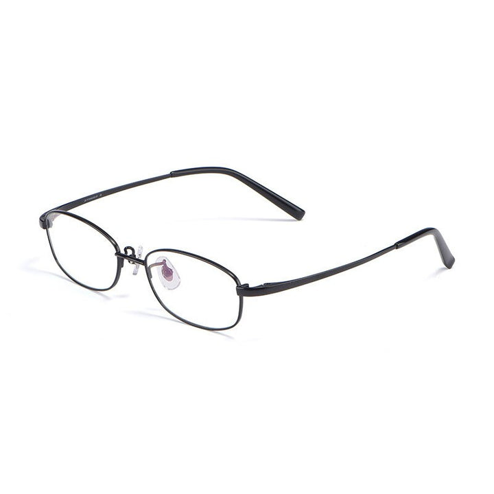 Hotochki Men's Full Rim Titanium Frame Eyeglasses 10196 Full Rim Hotochki black