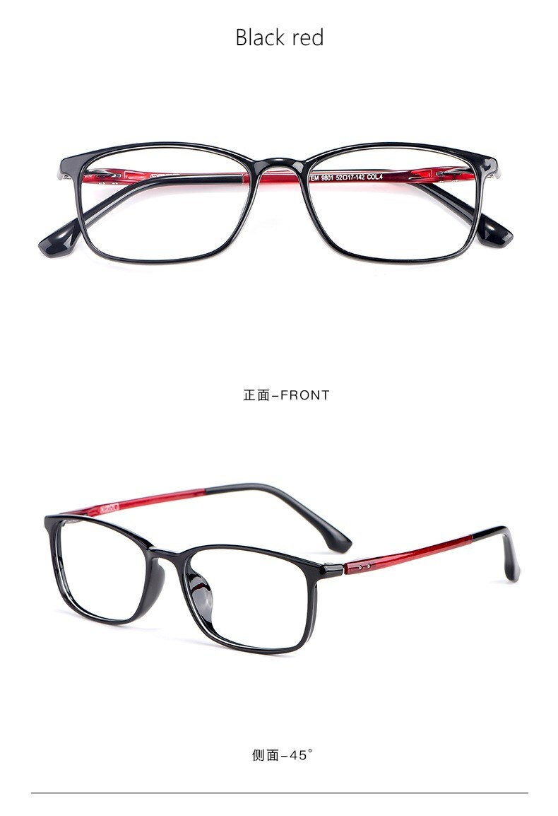 Yimaruili Unisex Full Rim Ultem Frame Eyeglasses 9801 Full Rim Yimaruili Eyeglasses