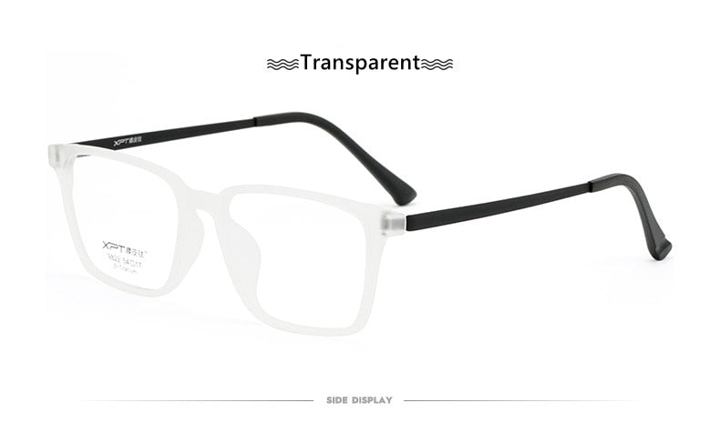 Yimaruili Men's Full Rim Square β Titanium TR 90 Resin Frame Eyeglasses 9822 Full Rim Yimaruili Eyeglasses