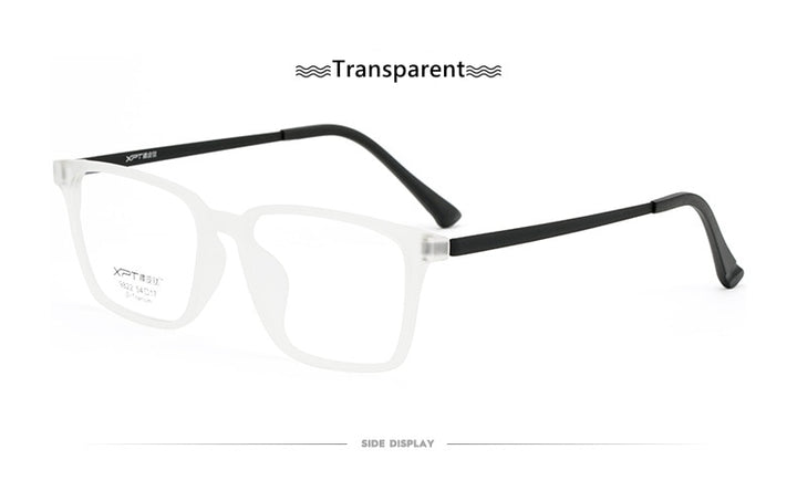 Yimaruili Men's Full Rim Square β Titanium TR 90 Resin Frame Eyeglasses 9822 Full Rim Yimaruili Eyeglasses