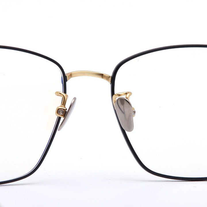 Muzz Unisex Full Rim Square Hand Crafted Titanium Acetate Frame Eyeglasses M1065 Full Rim Muzz