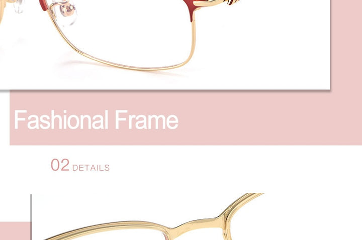 Hotochki Women's Full Rim Titanium Frame Eyeglasses 86061 Full Rim Hotochki