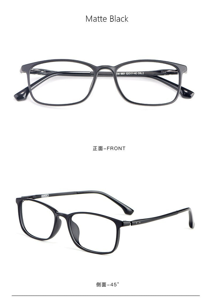 Yimaruili Unisex Full Rim Ultem Frame Eyeglasses 9801 Full Rim Yimaruili Eyeglasses