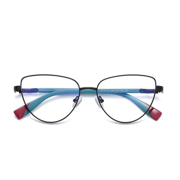 Hotochki Women's Full Rim Cat Eye Alloy Frame Eyeglasses 3018 Full Rim Hotochki C3