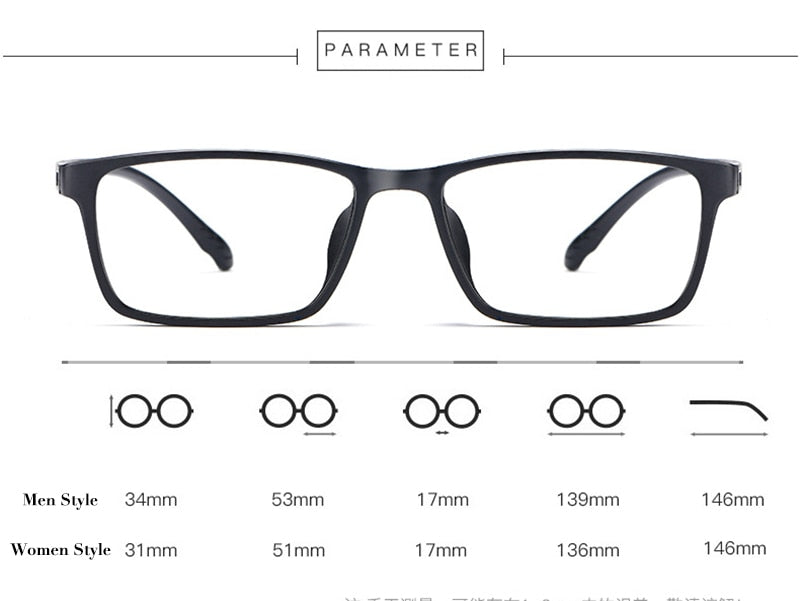 Hotochki Unisex Full Rim TR-90 Resin Frame Eyeglasses X1x2 Full Rim Hotochki