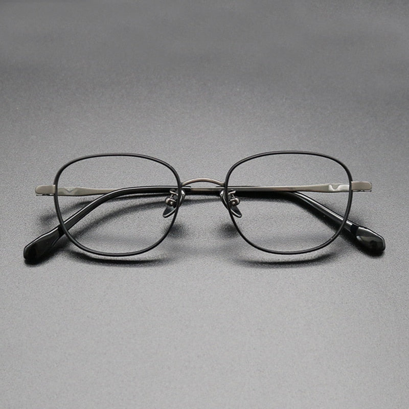 Gatenac Unisex Full Rim Square Titanium Frame Eyeglasses Gxyj616 Full Rim Gatenac 6
