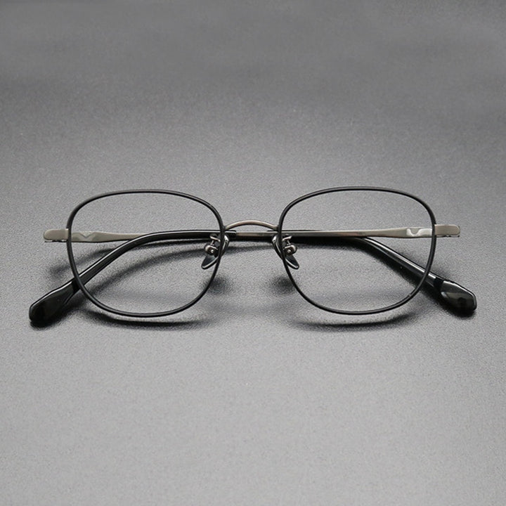 Gatenac Unisex Full Rim Square Titanium Frame Eyeglasses Gxyj616 Full Rim Gatenac 6