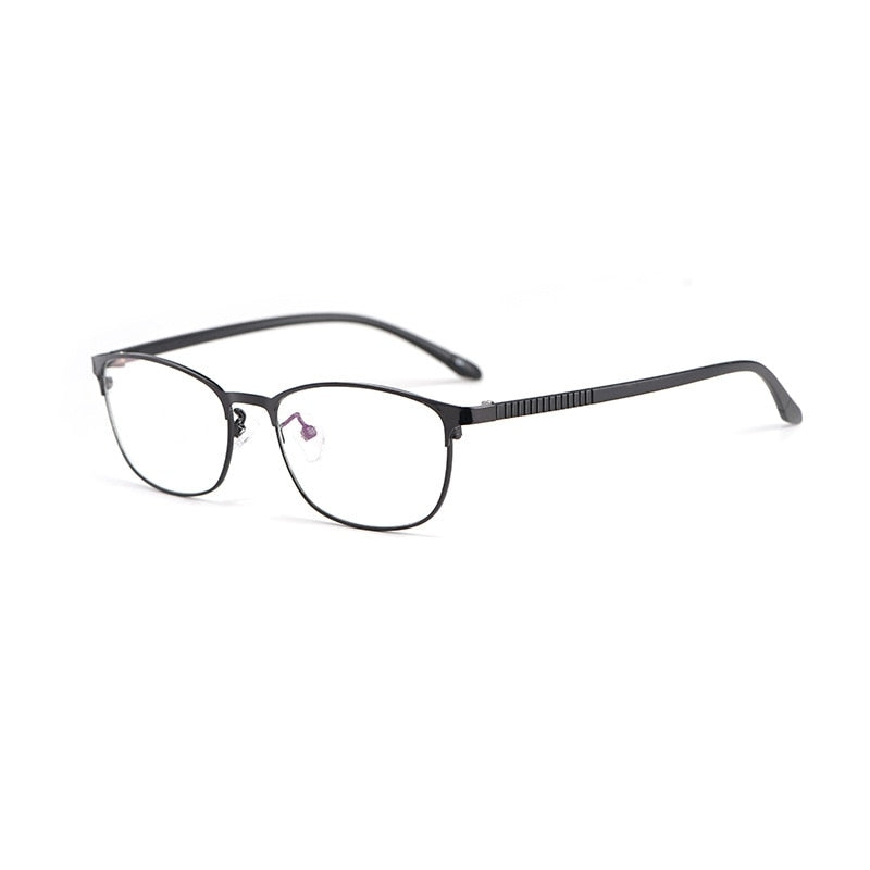 Yimaruili Women's Full Rim Alloy TR 90 Resin Frame Eyeglasses 3569 Full Rim Yimaruili Eyeglasses Black