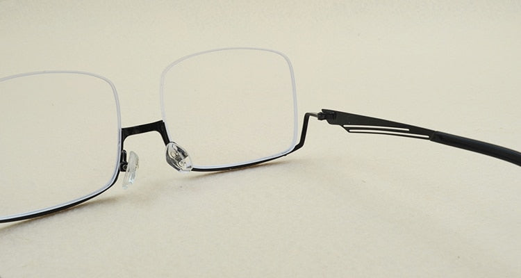 Yimaruili Men's Semi Rim Alloy Frame Eyeglasses YS01 Semi Rim Yimaruili Eyeglasses