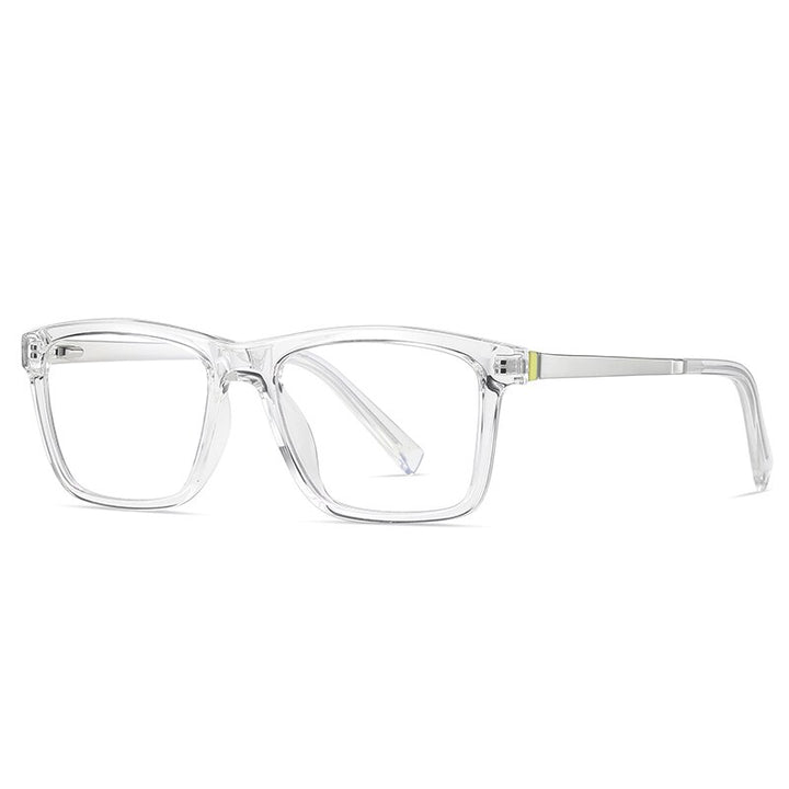 Oveliness Unisex Full Rim Square Tr 90 Titanium Eyeglasses 2078 Full Rim Oveliness c5 transparent