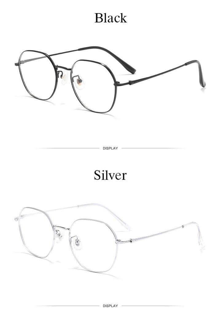 Hotochki Unisex Full Rim Oval Alloy Frame Eyeglasses 53059 Full Rim Hotochki