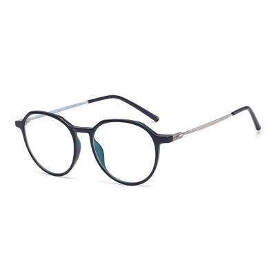 Ralferty Unisex Full Rim Irregular Square Alloy Tr 90 Acetate Eyeglasses D903 Full Rim Ralferty C395 Blue China