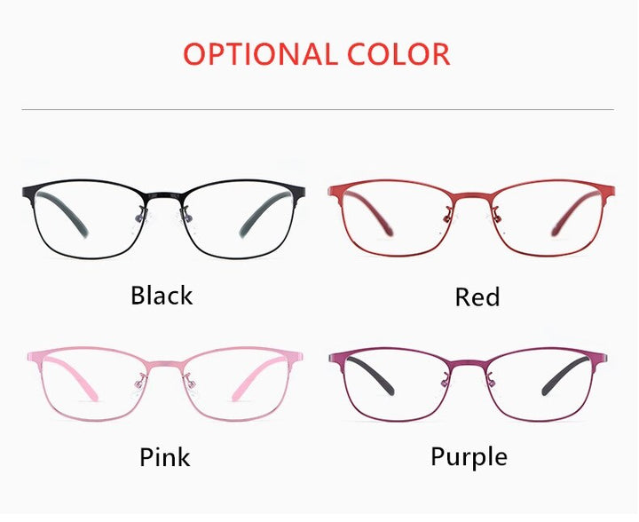 Yimaruili Women's Full Rim Alloy TR 90 Resin Frame Eyeglasses 3569 Full Rim Yimaruili Eyeglasses