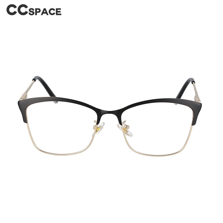 CCspace Women's Full Rim Square Cat Eye Tr 90 Alloy Frame Eyeglasses 51097 Full Rim CCspace