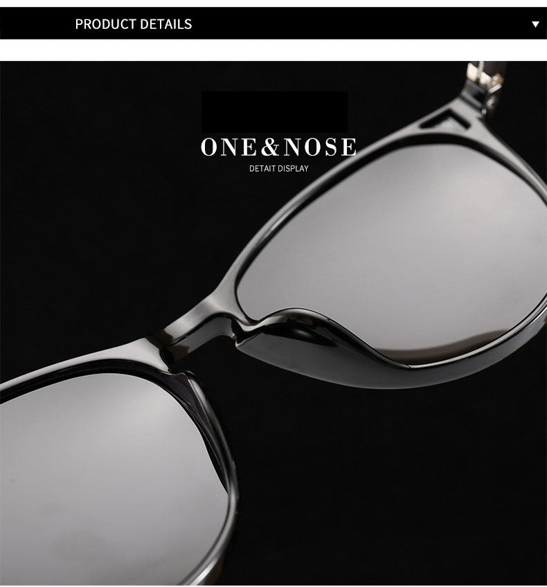 Reven Jate Unisex Full Rim Oval Alloy Rivet Tr 90 Polarized Sunglasses 9900 Sunglasses Reven Jate