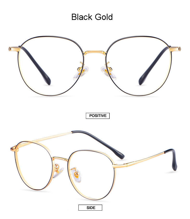 Hotony Unisex Full Rim Titanium Alloy Polygonal Frame Eyeglasses 80047 Full Rim Hotony