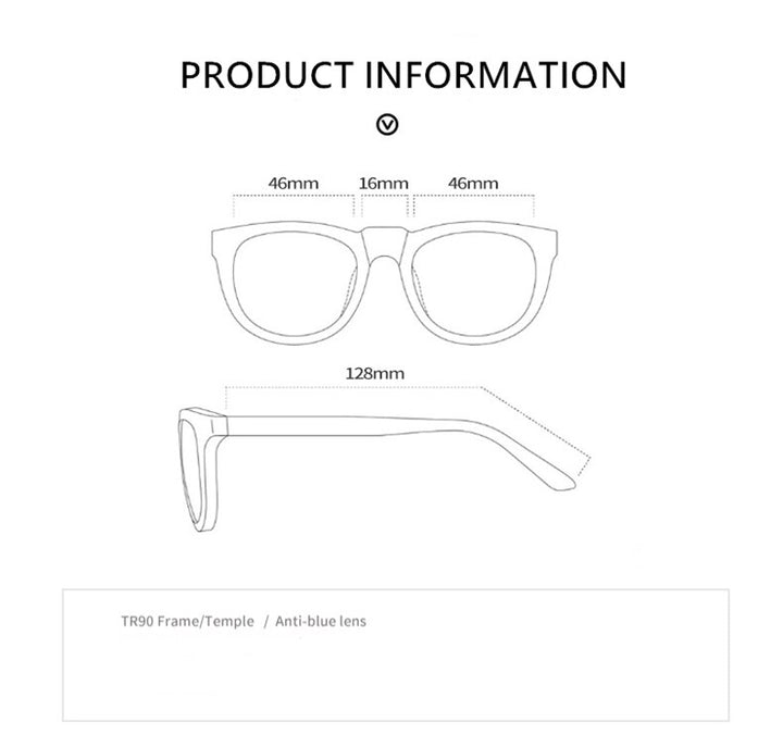 Yimaruili Unisex Children's Full Rim Acetate Frame Eyeglasses YKF2040 Full Rim Yimaruili Eyeglasses