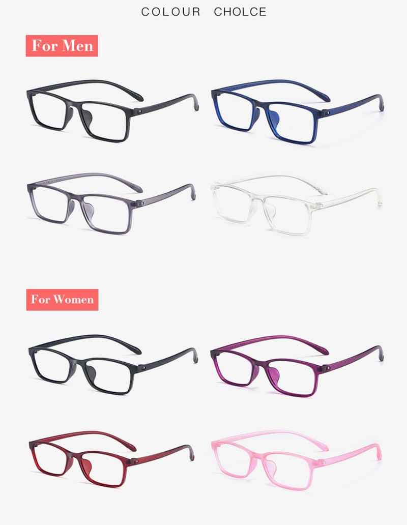 Hotochki Unisex Full Rim TR-90 Resin Frame Eyeglasses X1x2 Full Rim Hotochki
