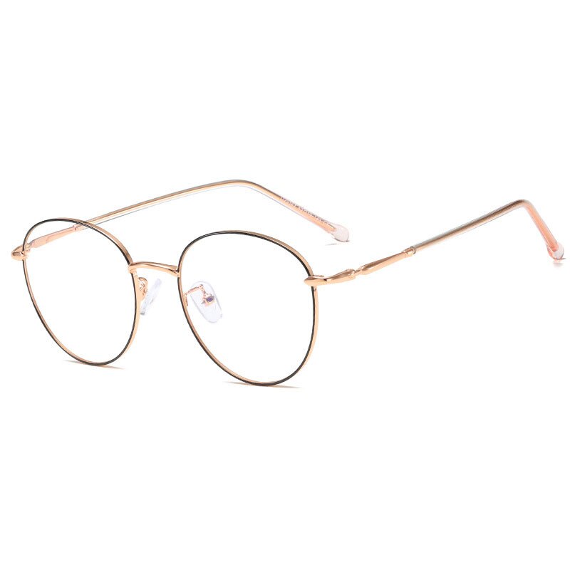 Hotony Unisex Full Rim Round Alloy Eyeglasses 29167 Full Rim Hotony