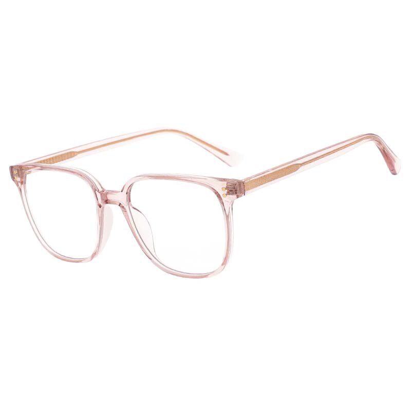 CCspace Unisex Full Rim Square Tr 90 Eyeglasses 53324 Full Rim CCspace Pink