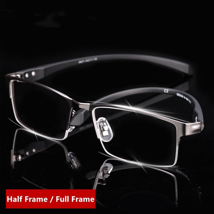 Yimaruili Men's Semi Or Full Rim Alloy Frame Eyeglasses 66071/66085 Full Rim Yimaruili Eyeglasses