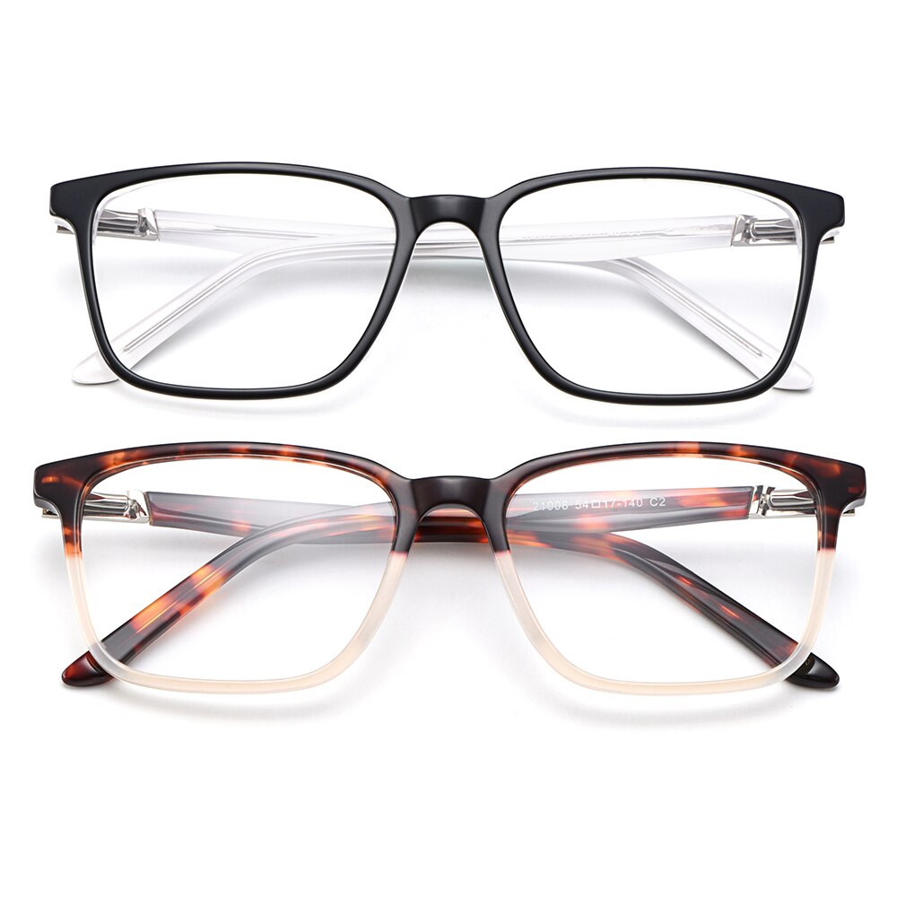 Gmei Women's Eyeglasses Acetate Frame Square M21008 Full Rim Gmei Optical