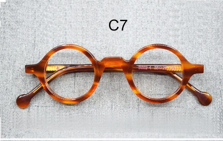 Yujo Unisex Full Rim Round Reading Glasses Acetate Y031 Reading Glasses Yujo