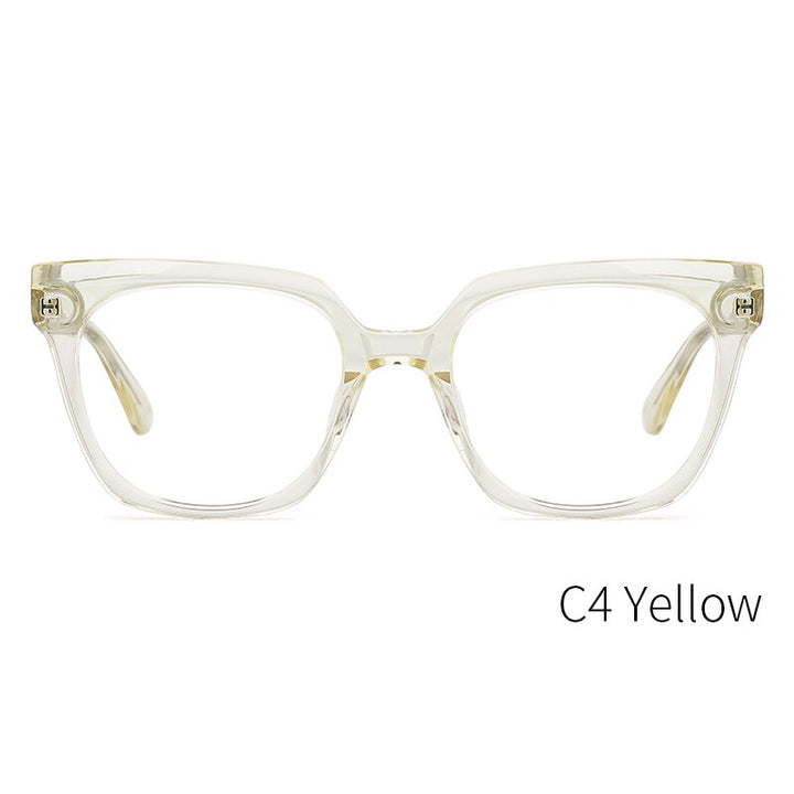 Kansept Women's Full Rim Cat Eye Acetate Alloy Frame Eyeglasses Me1202 Full Rim Kansept ME1202C4