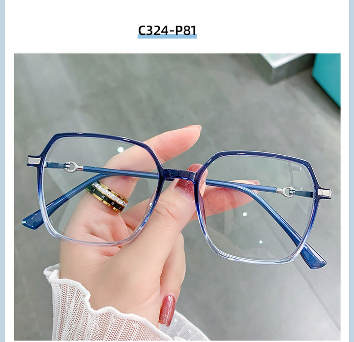 Hotony Women's Full Rim TR 90 Resin Square Frame Eyeglasses Lk303 Full Rim Hotony