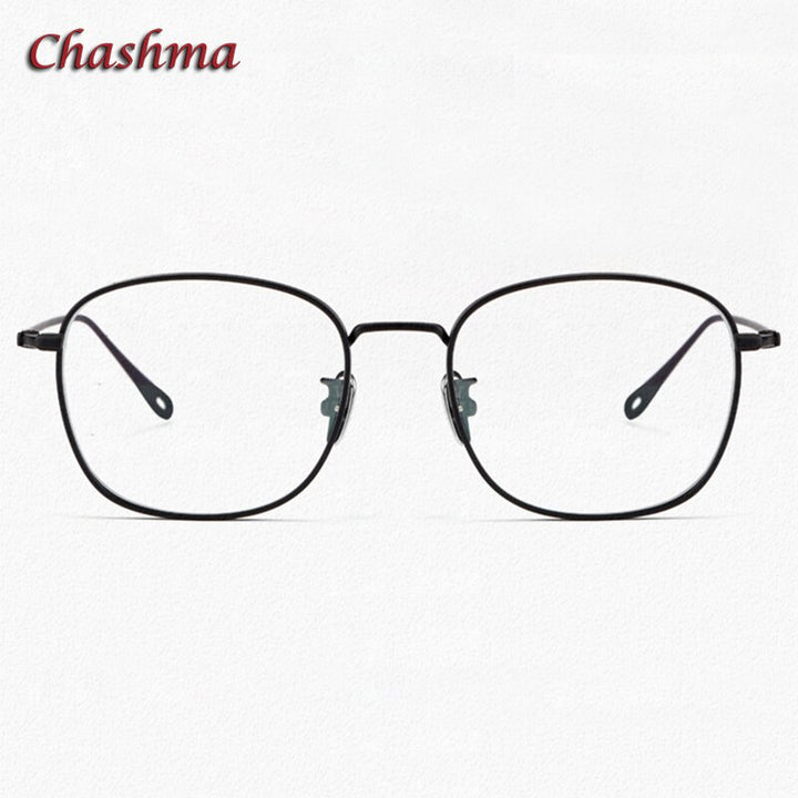 Chashma Ochki Unisex Full Rim Square Oval Titanium Eyeglasses  1851 Full Rim Chashma Ochki