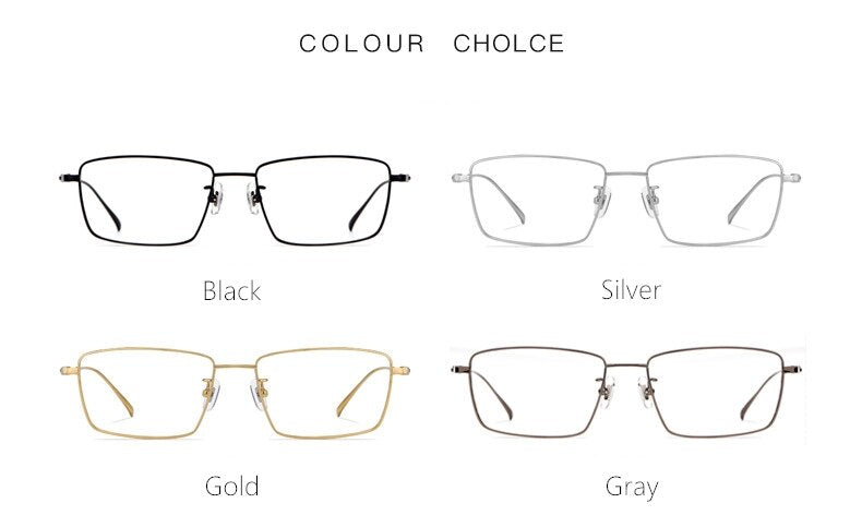 Yamaruili Men's Full Rim Titanium Alloy Frame Eyeglasses CK1045 Full Rim Yimaruili Eyeglasses