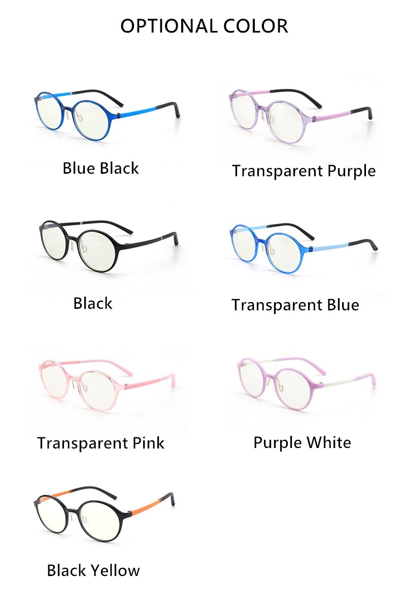 Yimaruili Unisex Children's Full Rim Acetate Frame Eyeglasses HY224 Full Rim Yimaruili Eyeglasses