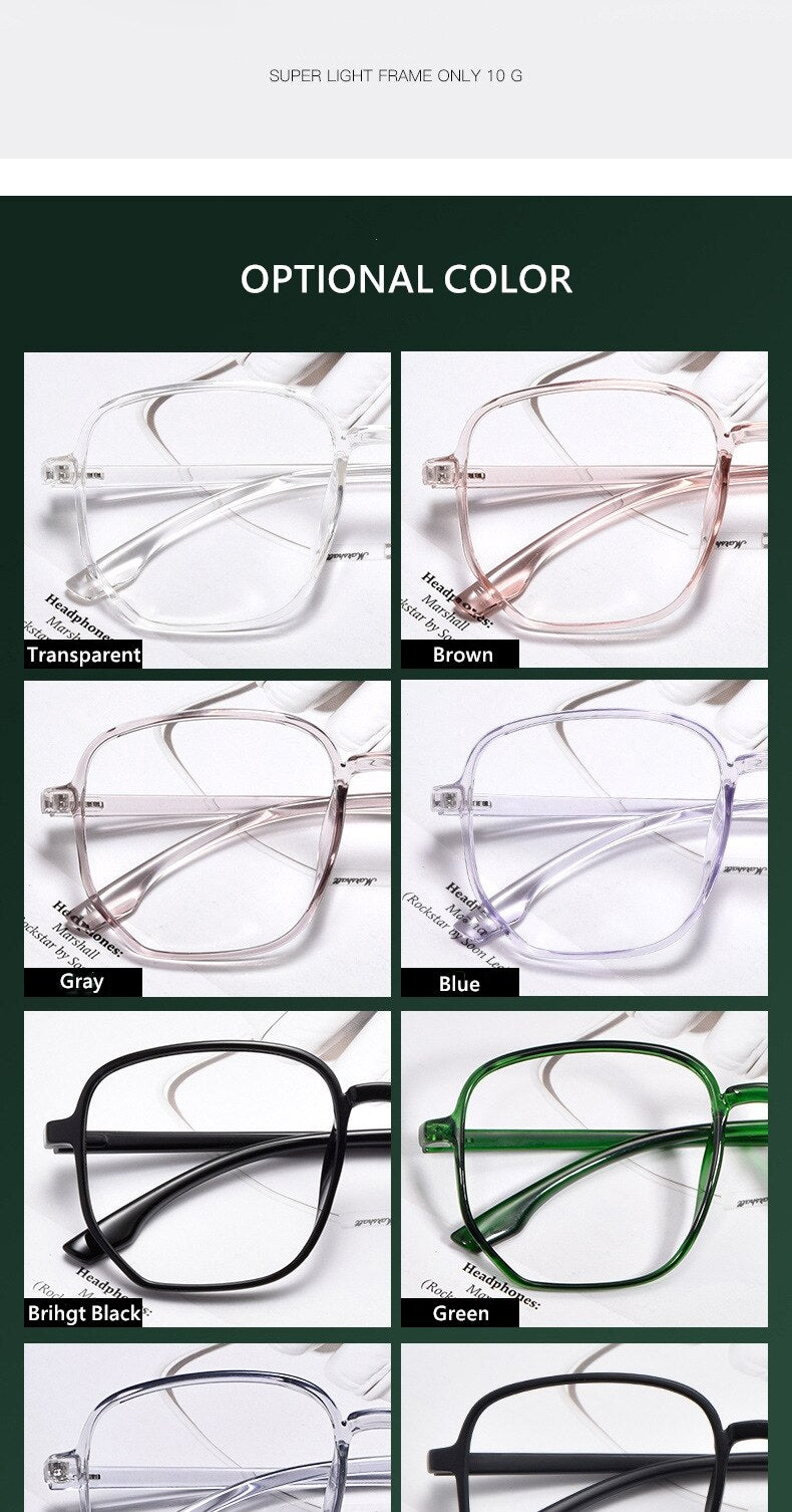 Yimaruili Unisex Full Rim Acetate Polygon Frame Eyeglasses D147 Full Rim Yimaruili Eyeglasses