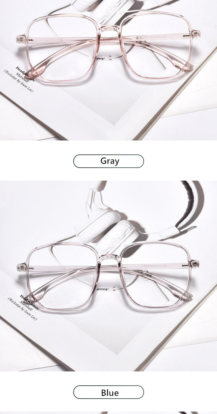 Yimaruili Unisex Full Rim Acetate Polygon Frame Eyeglasses D147 Full Rim Yimaruili Eyeglasses   