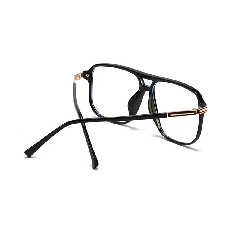 Handoer Unisex Full Rim Round Square Double Bridge Tr 90 Eyeglasses 260 Full Rim Handoer