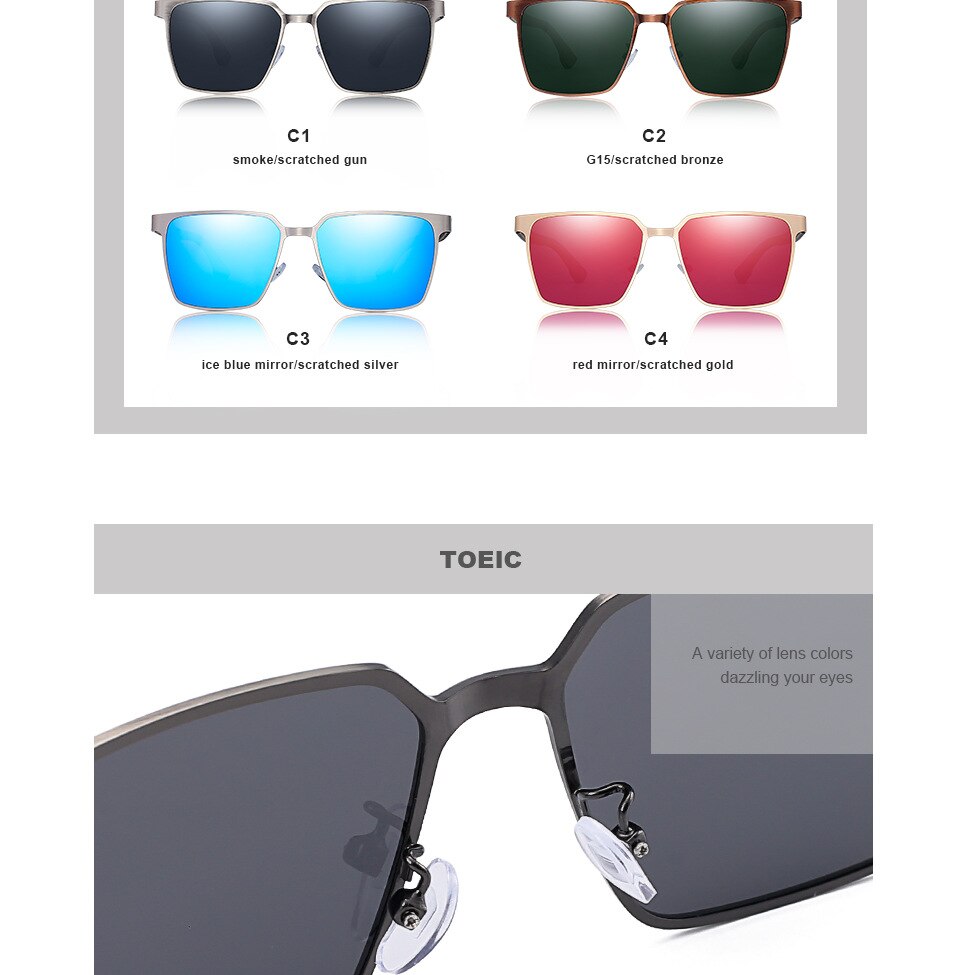 Yimaruili Men's Full Rim Square Wood/Stainless Steel Frame Polarized Lens Sunglasses 8037 Sunglasses Yimaruili Sunglasses