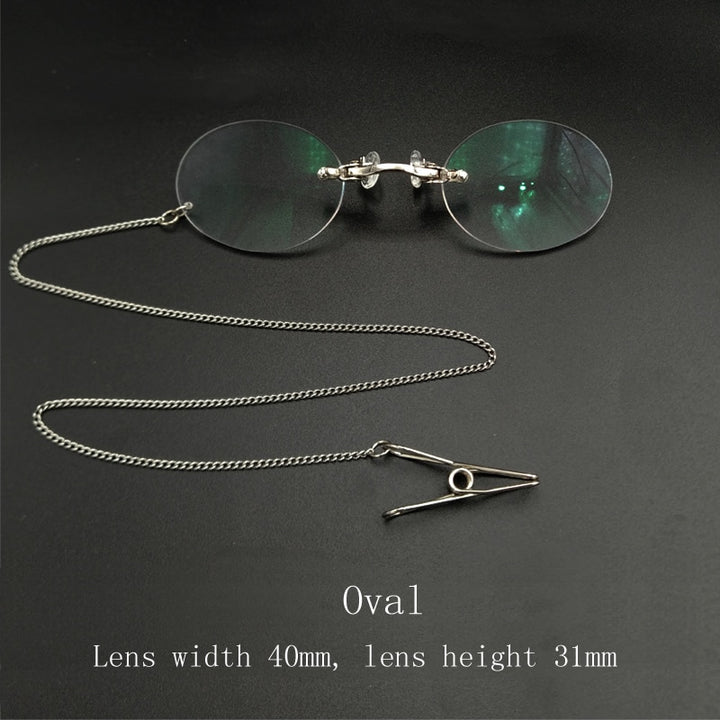 Yujo Unisex Round Full Rim Alloy Opera Reading Glasses With Chain Y032 Reading Glasses Yujo China 0 C3