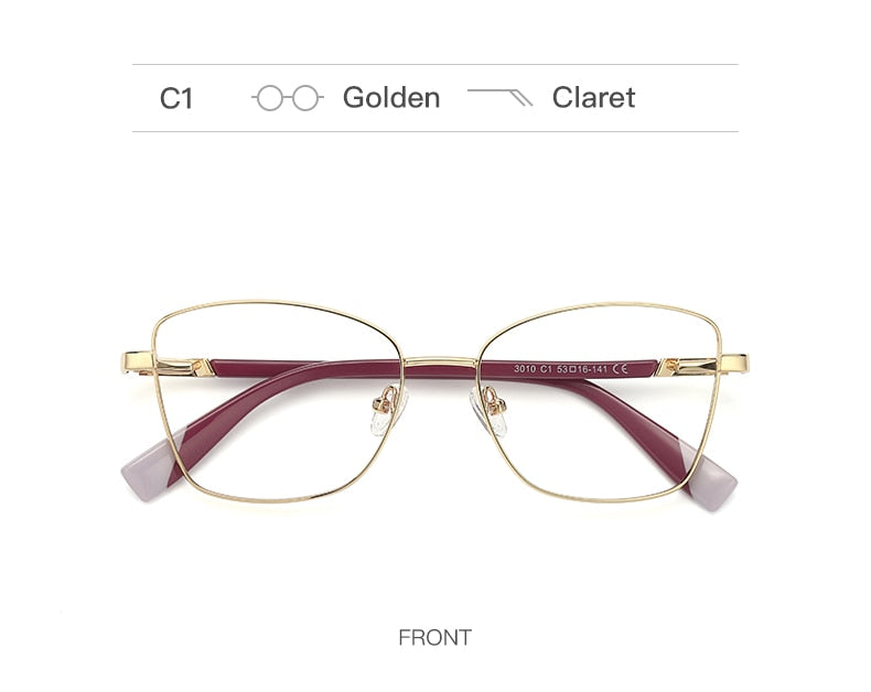 Hotochki Unisex Full Rim Square Alloy Frame Eyeglasses 3010 Full Rim Hotochki