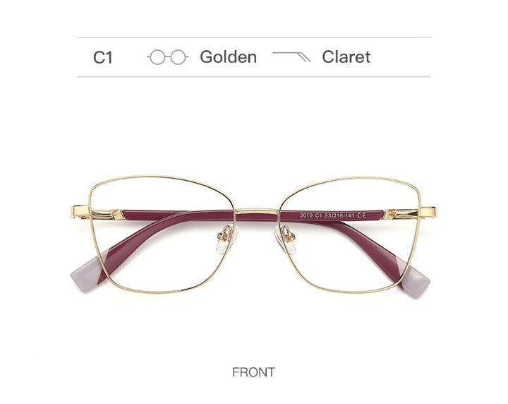Hotochki Unisex Full Rim Square Alloy Frame Eyeglasses 3010 Full Rim Hotochki