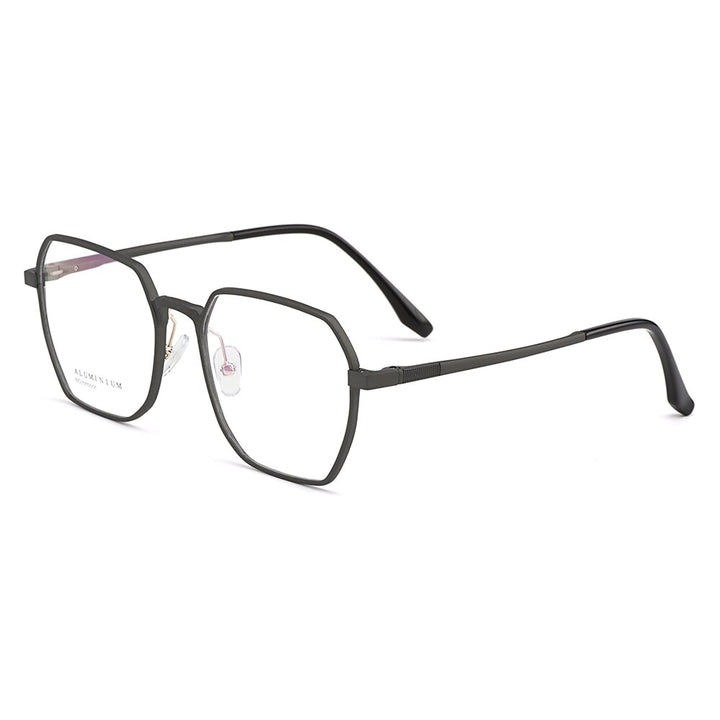 Men's Eyeglasses Hydronalium Frame With Spring Hinges Square Gf9001 Frame Gmei Optical C2  