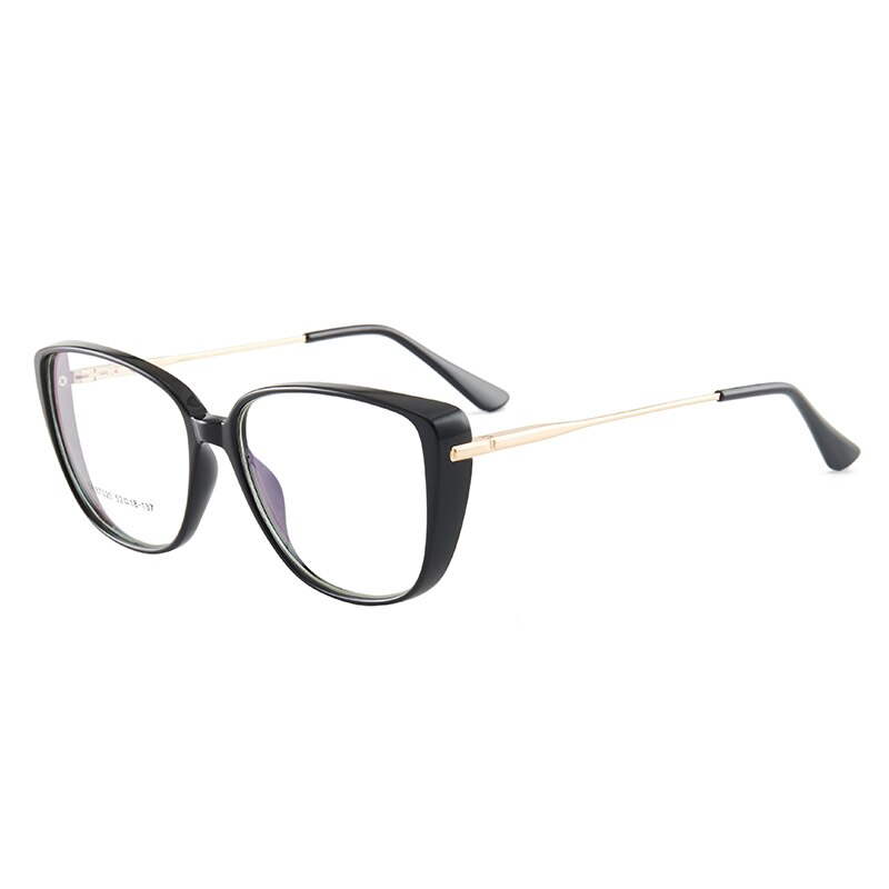 Hotony Women's Full Rim TR 90 Resin Cat Eye Frame Eyeglasses 7020 Full Rim Hotony black