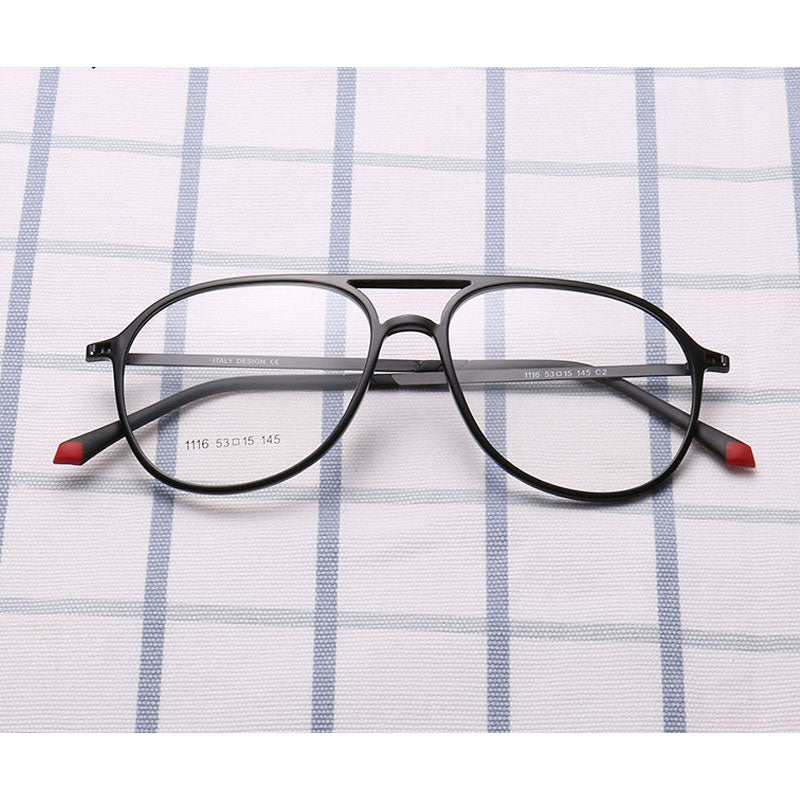 Reven Jate Unisex Full Rim Oval Acetate Eyeglasses 1116 Full Rim Reven Jate