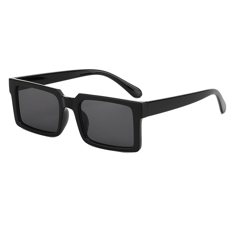 CCspace Women's Full Rim Square Resin Frame Sunglasses 49546 Sunglasses CCspace Black-Gray