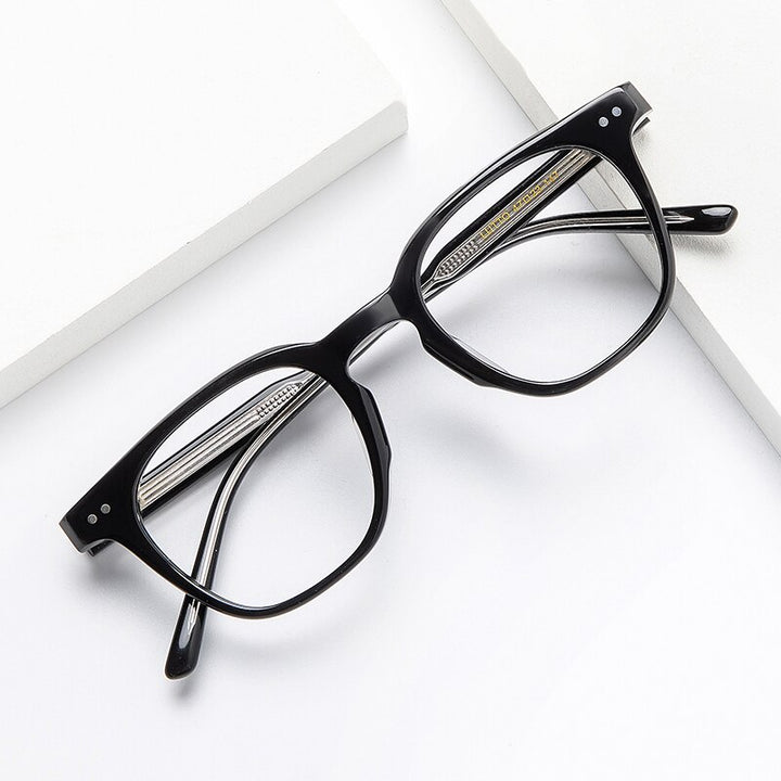 Gatenac Full Rim Square Acetate Frame Eyeglasses Gxyj645 Full Rim Gatenac