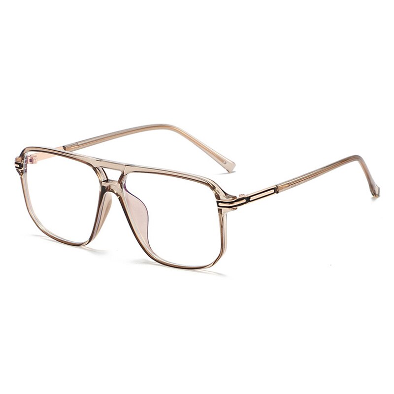 Handoer Unisex Full Rim Round Square Double Bridge Tr 90 Eyeglasses 260 Full Rim Handoer C16