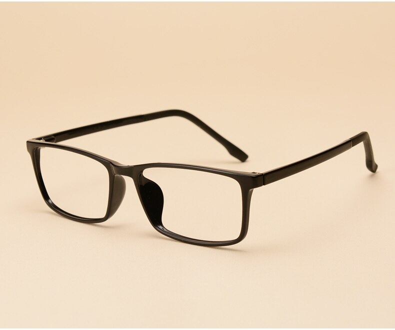 Yimaruili Unisex Full Rim Imitation Wood Grain Resin Frame Eyeglasses 98056 Full Rim Yimaruili Eyeglasses